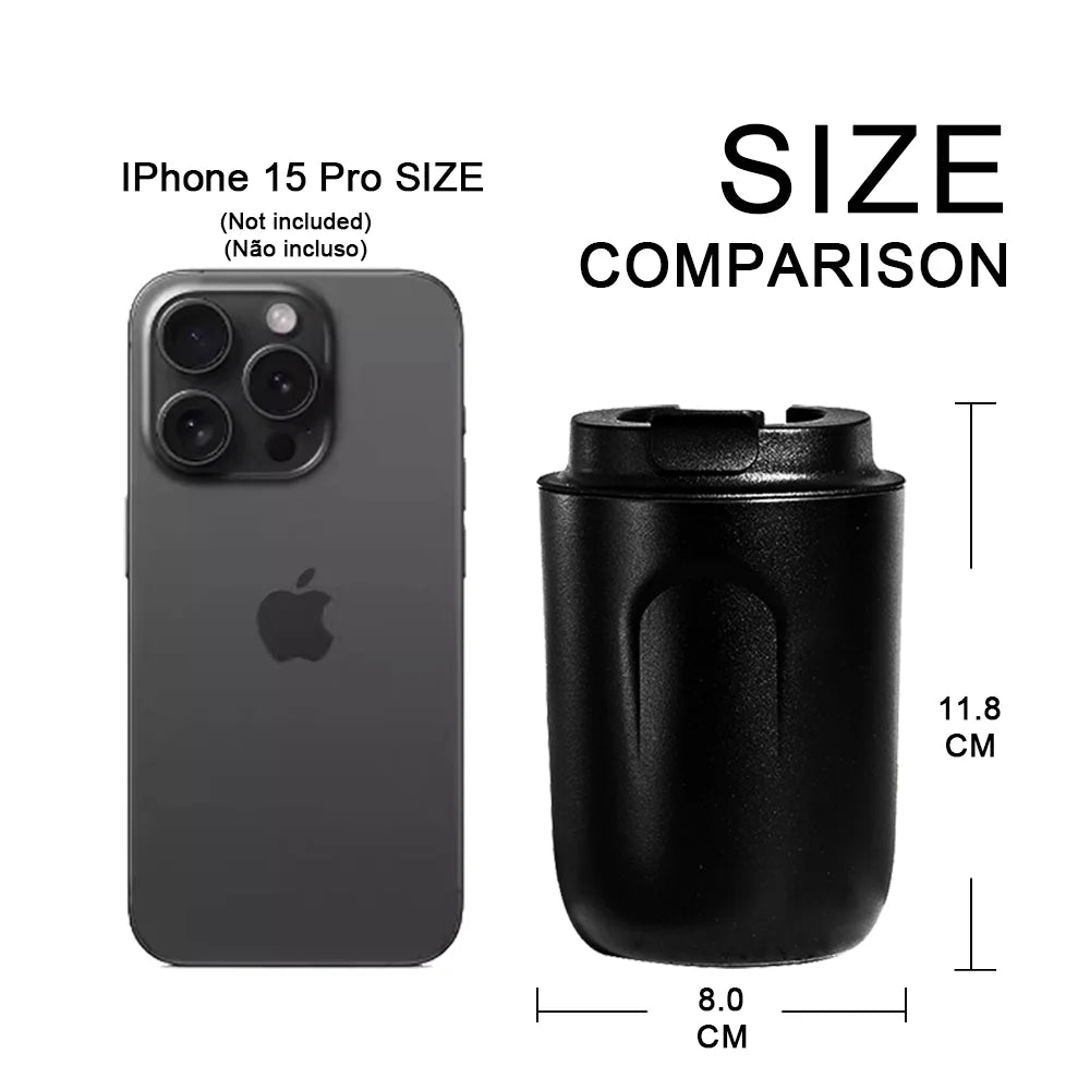 Insulated Water Bottle Thermal Coffee Travel Mug Tumbler Cup Stainless Steel Vacuum Insulated Thermos Flasks Leakproof Drinkware