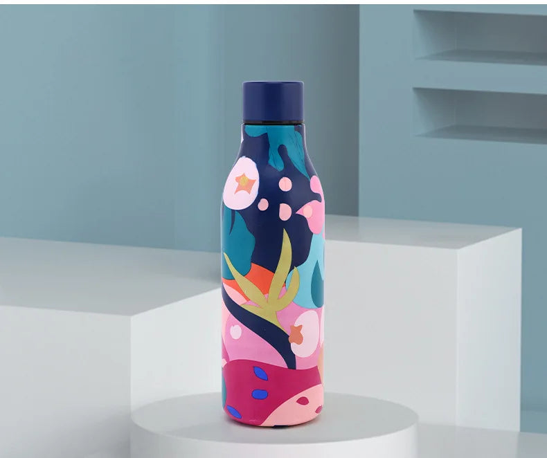 Cup Thermal Bottle for Coffee Travel Mug Insulated Tumbler School Water Bottle Stainless Steel Thermo Thermos Hot Themo Carry