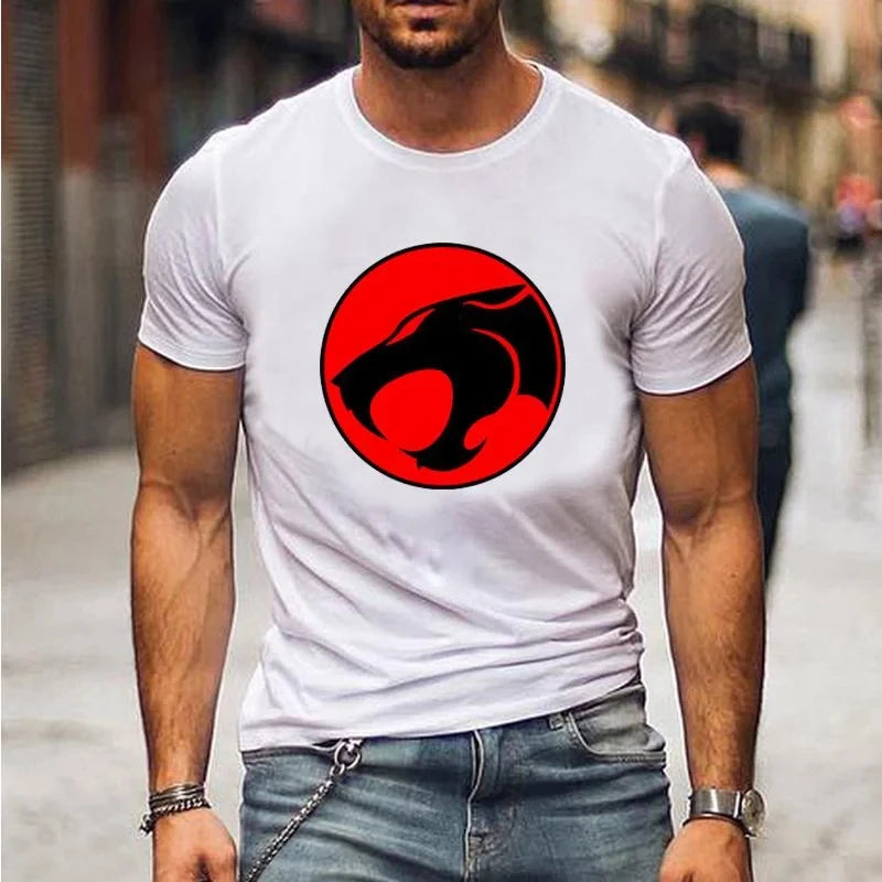 Summer Anime Thundercats 3D Print T-Shirts Streetwear Men Casual Oversized O-Neck Short Sleeved T Shirt Tees Tops Clothing