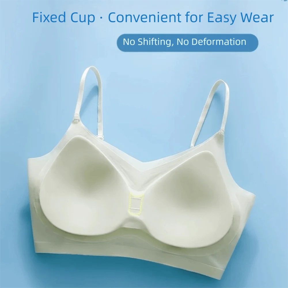 Lingerie Close-fitting Seamless Bra Shockproof Beautiful Back Brassiere for Women Anti-sagging Wireless Deep V Bra Girls