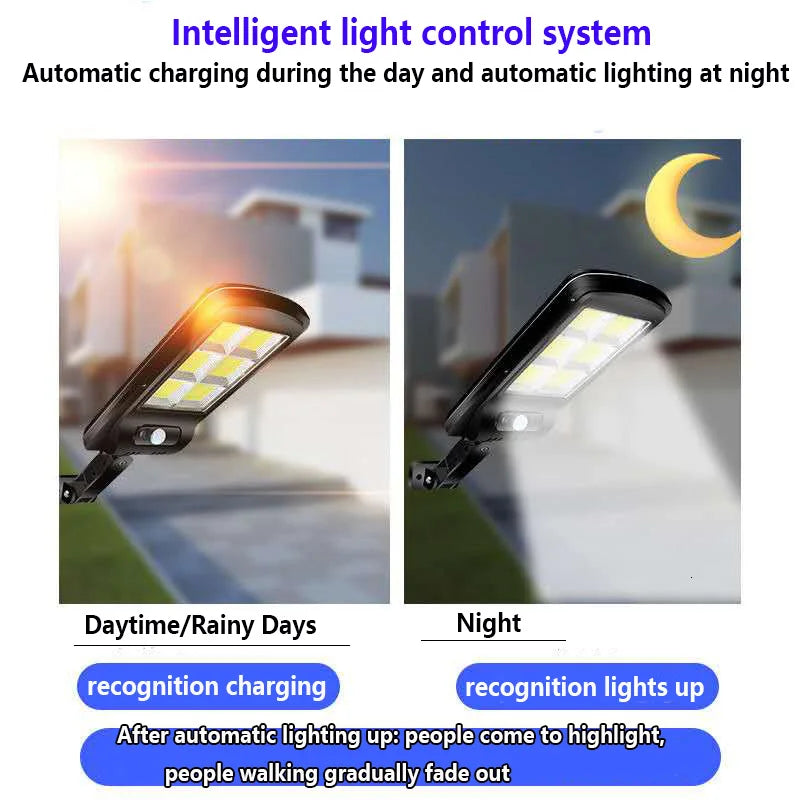 Solar LED Light Outdoor Waterproof Solar Light 3 Lighting Modes ultra bright solar street Light Garden Holiday Decorative Lights