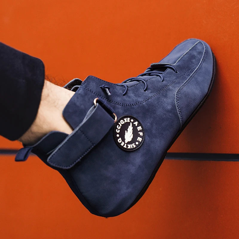 Men's Shoes Non Slip Walking Flats Comfortable Thin Bottom Lace Up Casual Shoes for Men Work Office Driving Shoes Men Footwear