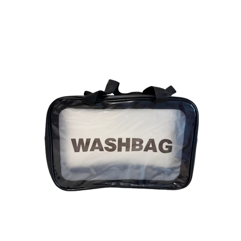 Portable Cosmetic Bag Large Capacity Dust Proof Make Up Storage Handbags PVC Fashion Transparent Travel Wash Bags