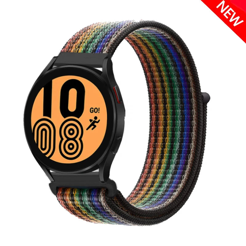 22mm 20mm Band for Samsung Galaxy Watch 7 FE 4 6 classic 5 Pro 3 active 2/correa Nylon Bracelet Huawei watch GT 2 3 pro 4 strap