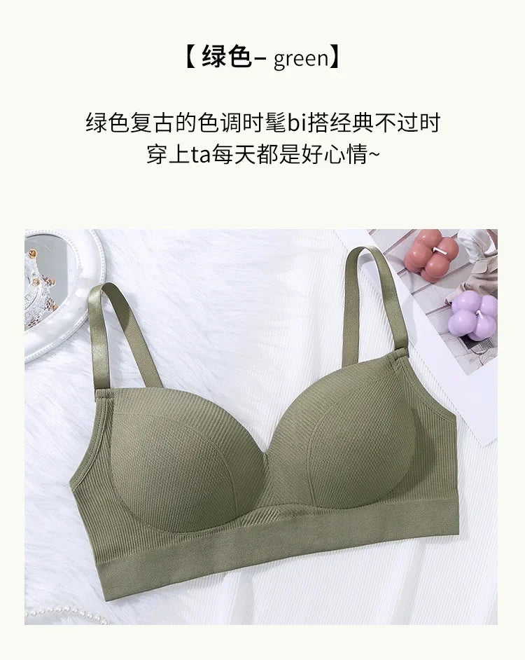 Sexy Women Bra Panties Set G-String Sports Bra Crop Top Seamless Underwear Fitness Bra Top Thongs Female Lingerie Set Intimates