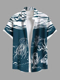 Summer Plus Size Men's Shirts 3D Print Hawaiian Shirts Button Up Beach Vacation Shirts Short Sleeve Shirt Casual Shirts For Men