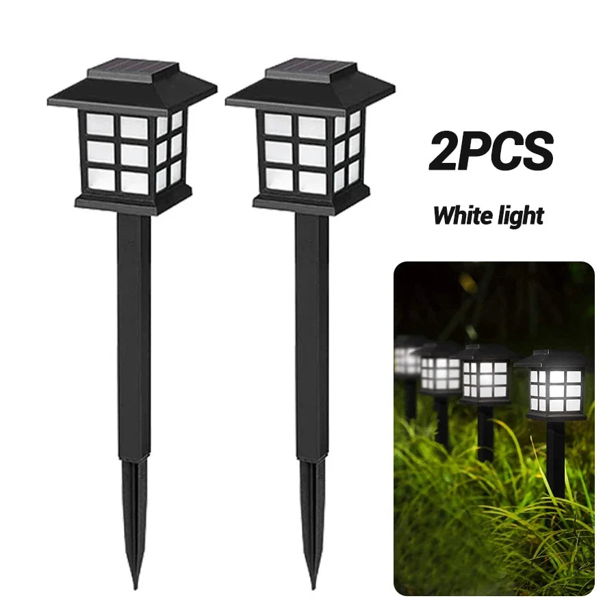 Outdoor Solar Lights Garden Lights Solar Powered Lamp Lantern Waterproof Landscape Lighting Pathway Yard Lawn Garden Decoration