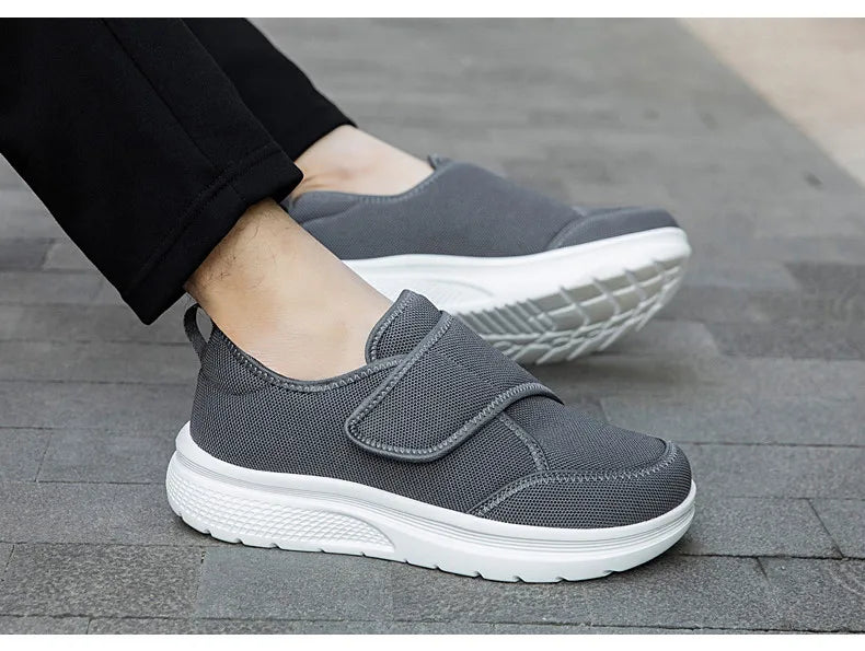 New Wide Toe Men's Barefoot Shoes Orthopedics Wide Feet Swollen Shoes Comfortable Diabetic Shoe Walking Shoes Men's Shoes