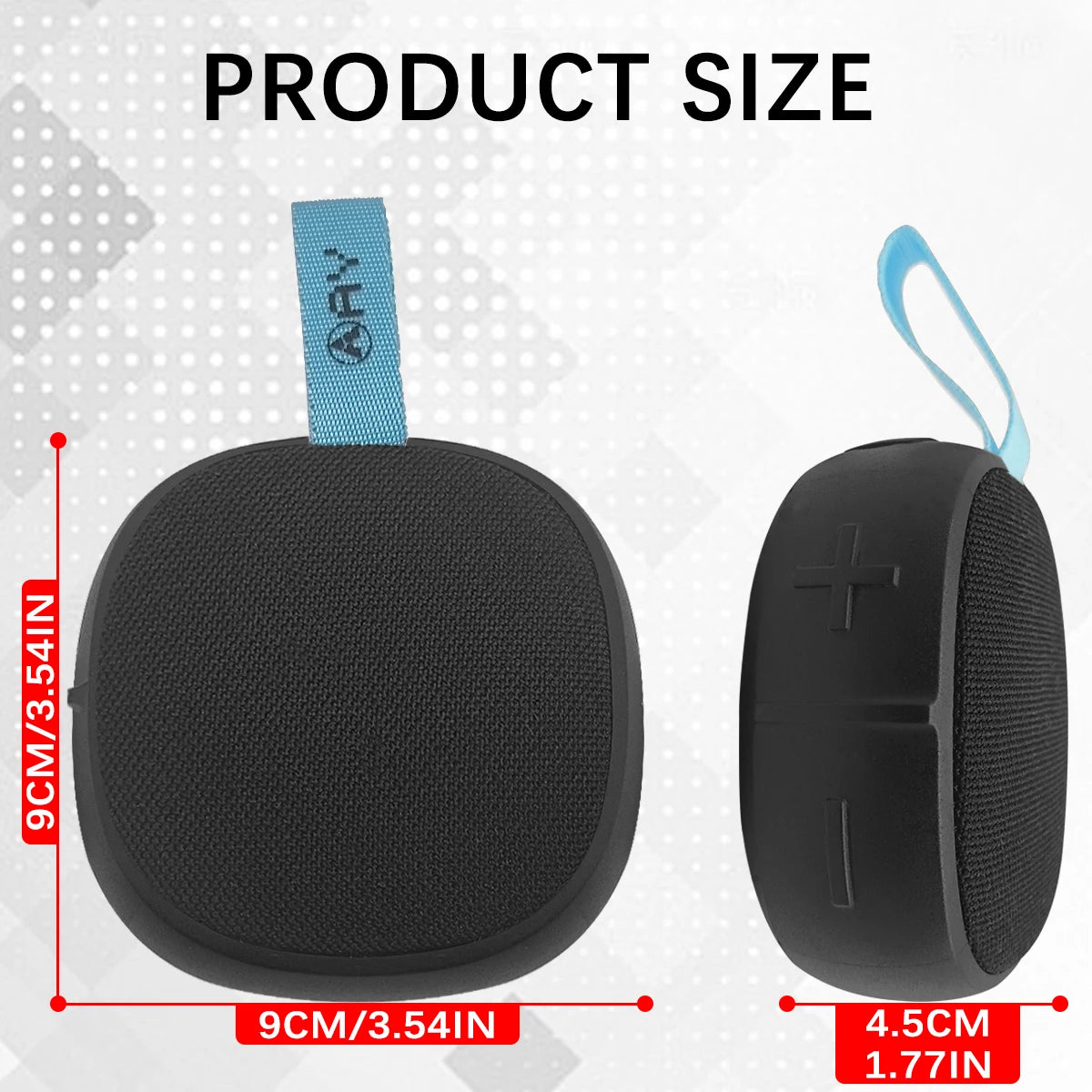 Bluetooth bathroom speaker, portable small speaker, IPX-4 waterproof speaker, suitable for bathroom parties and outdoor travel