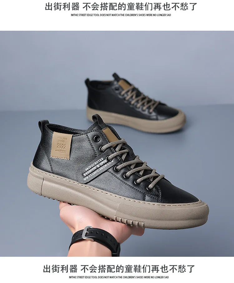 Men's Casual Sports Shoes, Fashionable, Retro, Classic, Handmade, Breathable and Warm, Suitable for All Seasons, Hiking Shoes