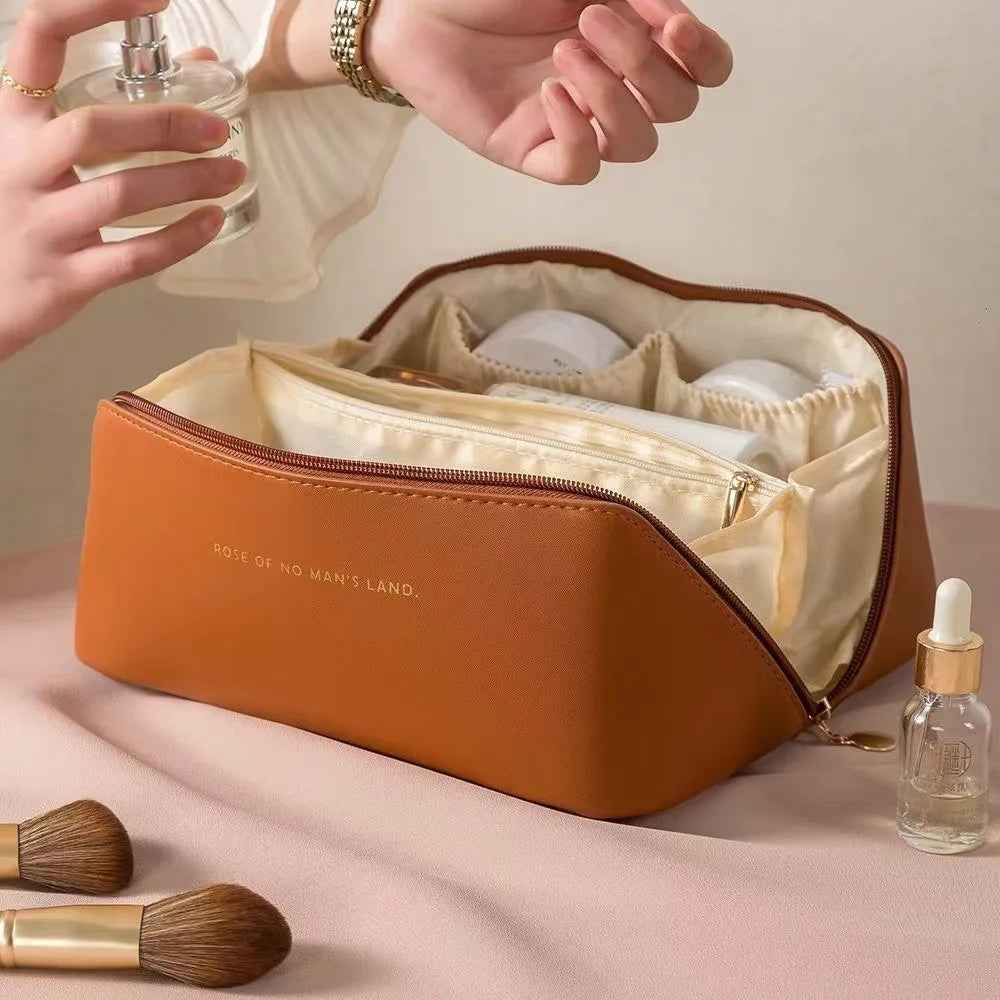 Cosmetics Storage Bag Large Capacity Portable Ins High-end Internet Famous New Travel Cosmetics Toiletries Storage Makeup Bags