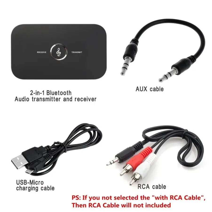 Bluetooth 5.0 Audio Transmitter Receiver Stereo AUX Jack RCA USB Dongle Music Wireless Adapter For Car Kit PC TV Headphone