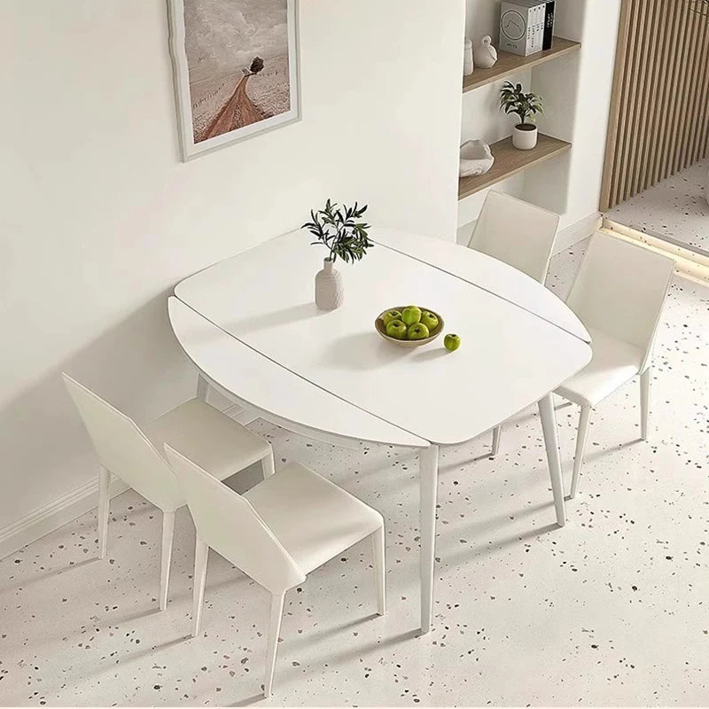 Folding Extendable Dining Table Kitchen Extending Nordic Designer Dining Table High Center Salon Mesas De Jantar Home Furniture