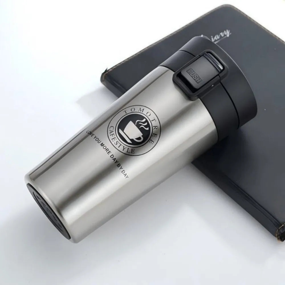 350/500ML Car Thermal Cup 304 Stainless Steel Vacuum Insulated Coffee Thermos Travel Water Bottle