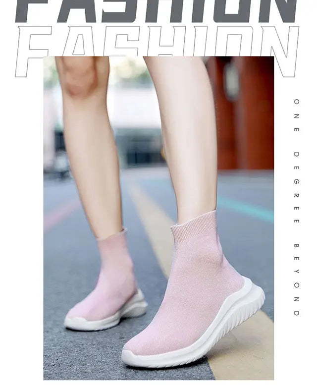 Men's and women's new high-top casual sports shoes walking flat ankle boots lovers non-slip shoes autumn and winter