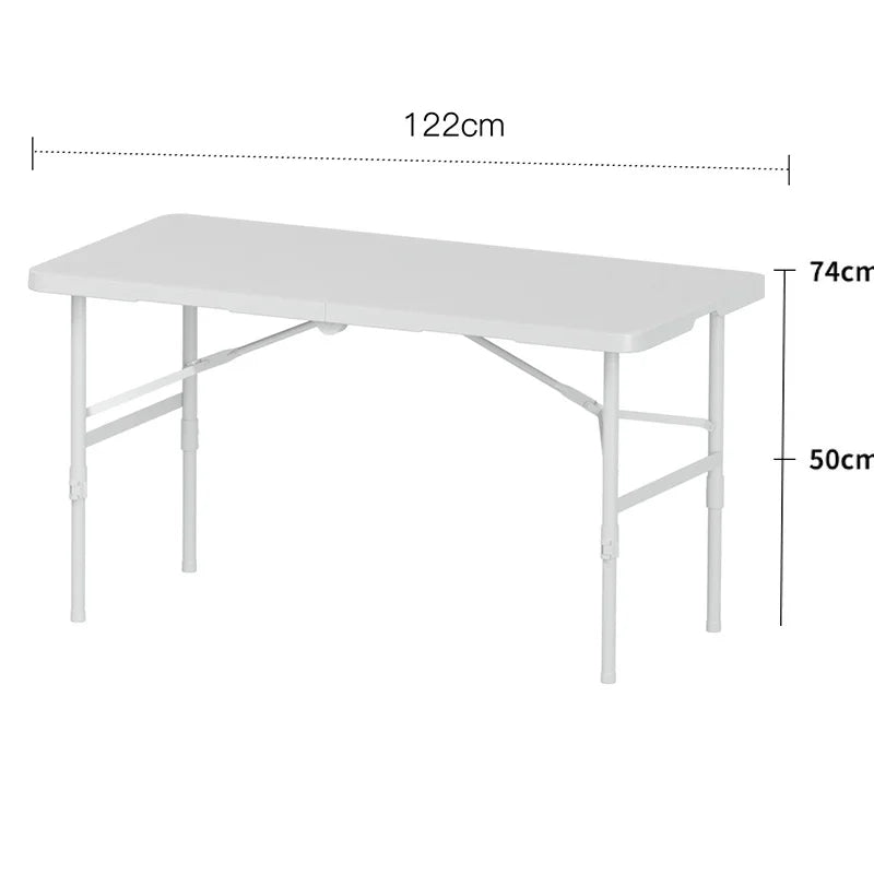 Outdoor Folding Table Night Camping Picnic Party Office Foldable Plastic Computer Table Household Dining Table Children's Desk