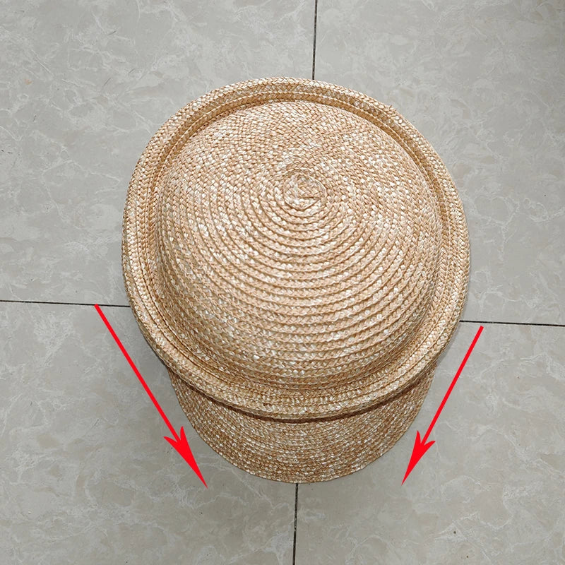 Summer Sun Woman Hat Irregularly Straw Hat Visor Hat Newsboy Hat Outdoor Activities Street Beach Travel Derby Hats Base