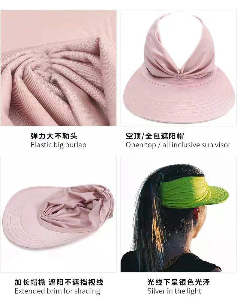summer hats for women Anti-UV Wide Brim Visor Caps Summer Travel Cap Fashion Beach Sun hat Sun Protection