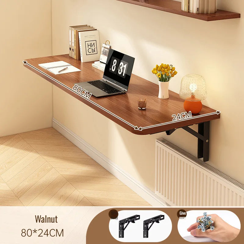 Household Wall Mounted Foldable Desk Waterproof and Anti Fouling Panel Multi Functional Suspended Wall Table