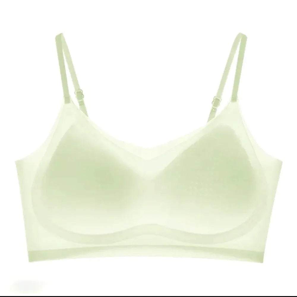 Lingerie Close-fitting Seamless Bra Shockproof Beautiful Back Brassiere for Women Anti-sagging Wireless Deep V Bra Girls