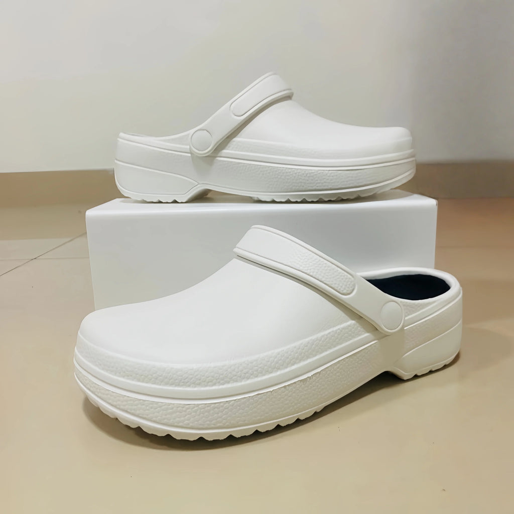 Men's Sandals with Built-In Insoles, Comfortable, Lightweight, Waterproof Chef Work Shoes, Women's Nurse Shoes, Garden Slippers