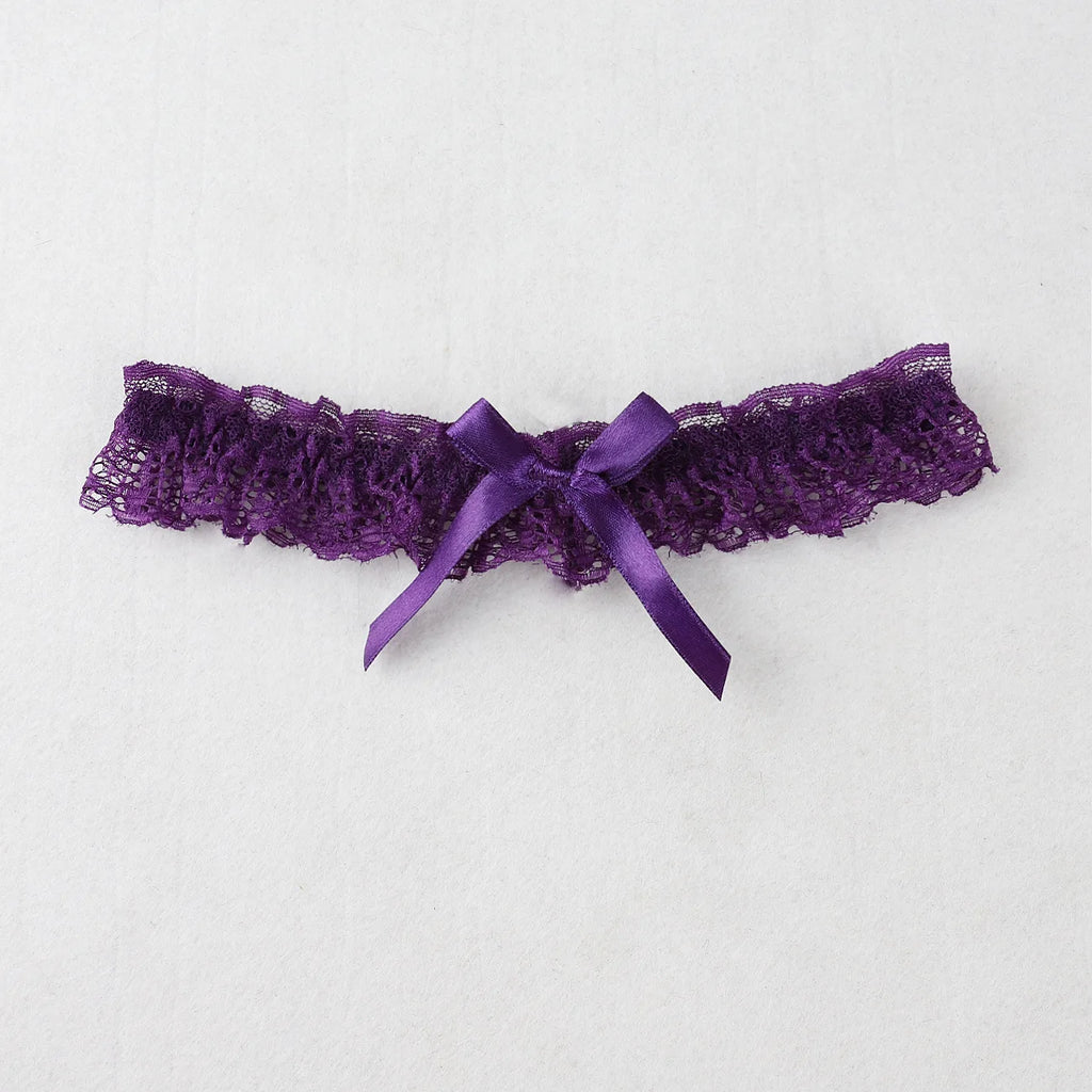 Lingerie Wedding Gift Party Bride Wedding Leg Flower Sexy Lace Elastic Leg Garter Belt With Ribbon Bow Suspender Thigh Harness