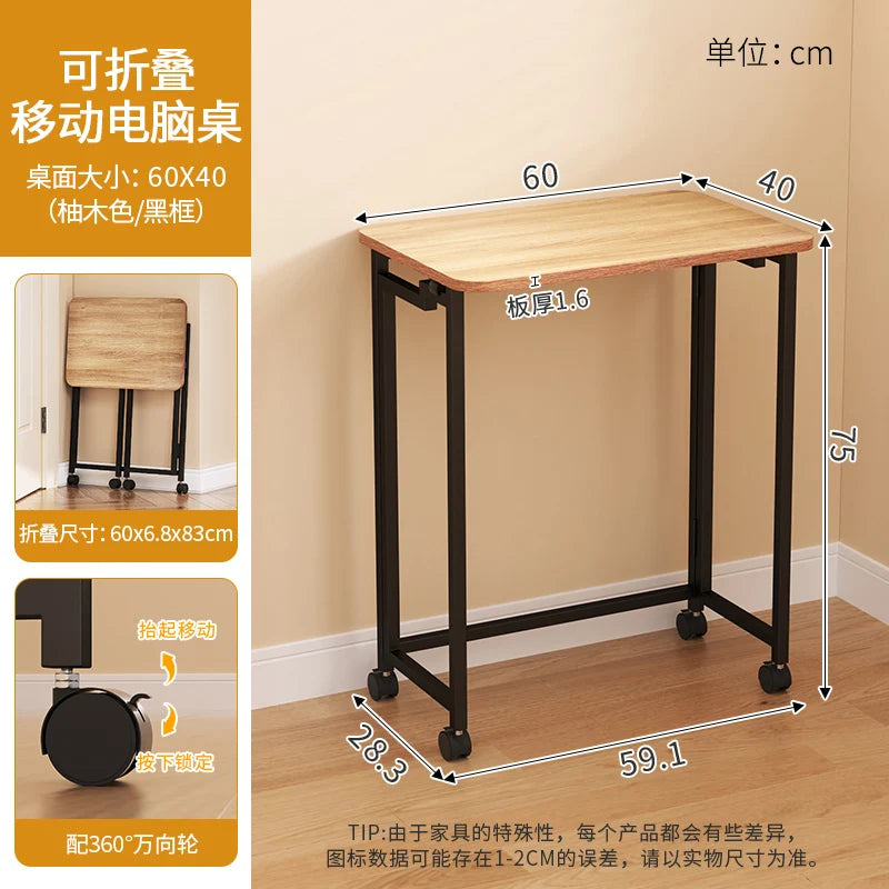 Foldable Laptop Desk for Home And Bedside Use Space-Saving Multifunctional Junior High Student Study Table