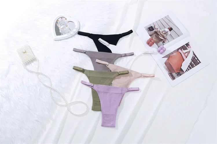 Sexy Women Bra Panties Set G-String Sports Bra Crop Top Seamless Underwear Fitness Bra Top Thongs Female Lingerie Set Intimates