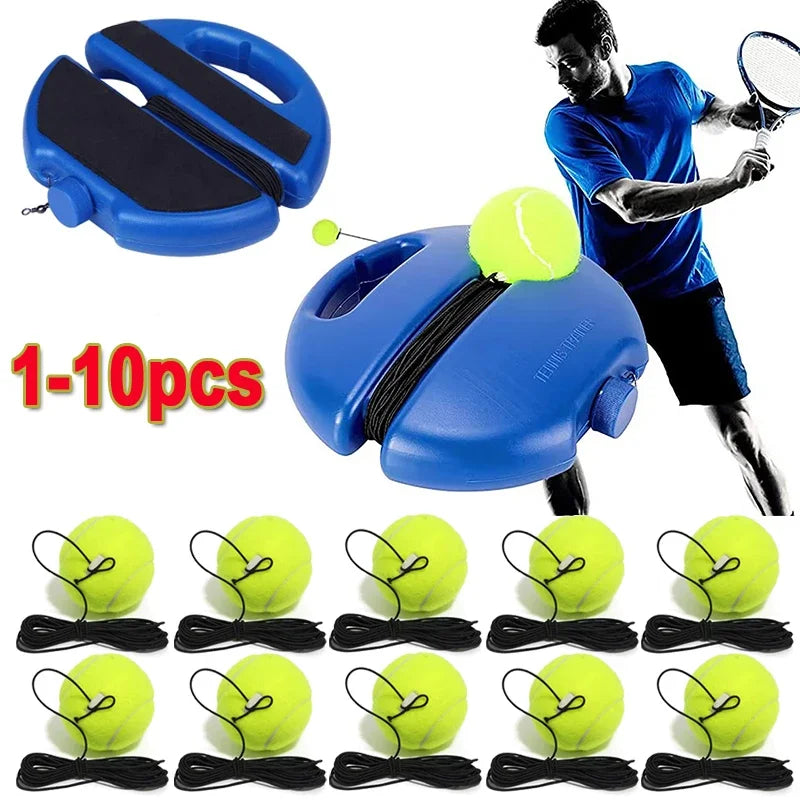 1 Set Tennis Trainer With Tennis Bounce Ball And Practice Ropes, Suitable For Indoor Outdoor Tennis Training Padel Accessories