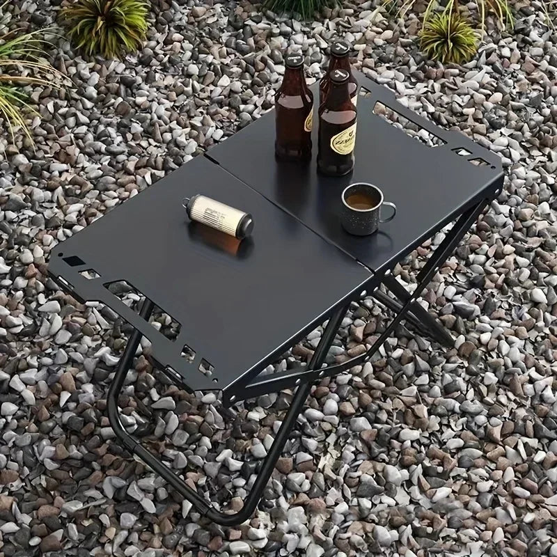 Lightweight Folding Picnic Table, Camping Folding Table for Practical Use Outdoors, Space-Saving Design, High Load Capacity