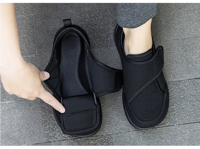 New Wide Toe Men's Barefoot Shoes Orthopedics Wide Feet Swollen Shoes Comfortable Diabetic Shoe Walking Shoes Men's Shoes