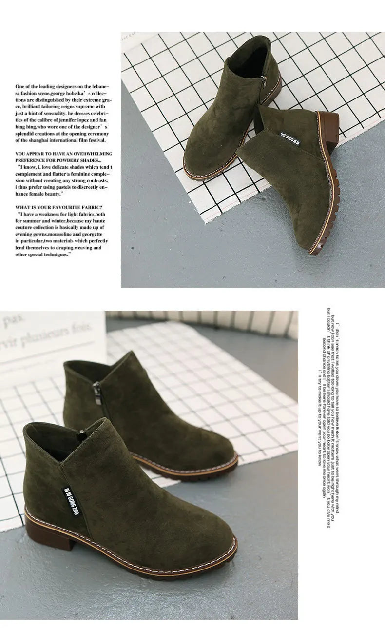 Shoes Women Fashion Thick Sole Ankle Boots Comfortable Plus Size Snow Boots for Women Female Platform Boots Botas De Mujer 2023