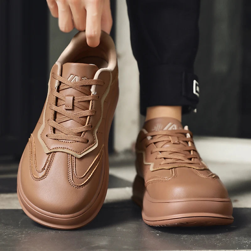 Outdoor Barefoot Shoes for Men Minimalist Comfortable Zero Soles Wide Toe Walking Shoes Platform Casual Sneakers Board Footwear