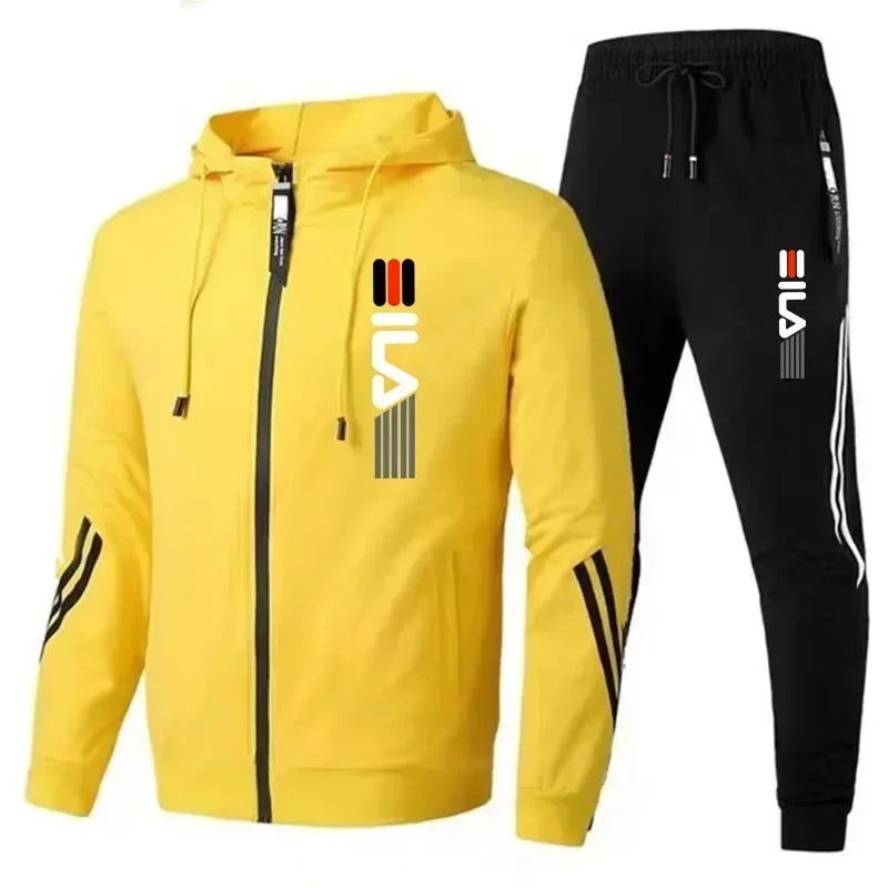 Men's Sportswear Set for Spring and Autumn 2026: Casual Sports Jacket + Sports Pants, Jogging Fashion and Stylish Sports Suit