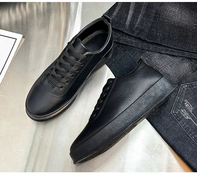 Men's Shoes Spring/Autumn Casual Sports Shoe Lace Up Man Shoe White Sneakers Shoes for Men