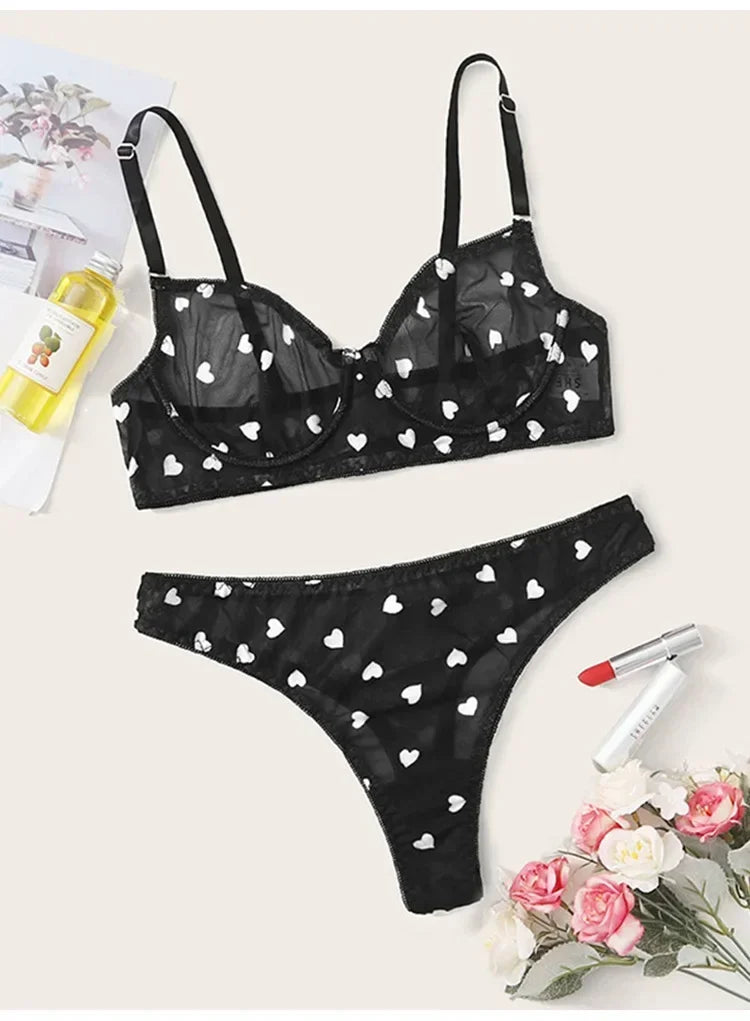 Female Lingerie Sexy Lingerie for Women Body Shorts Push-up Bra Fancy Woman Underwear Transparent Intimate Lingerie Set 2025 New