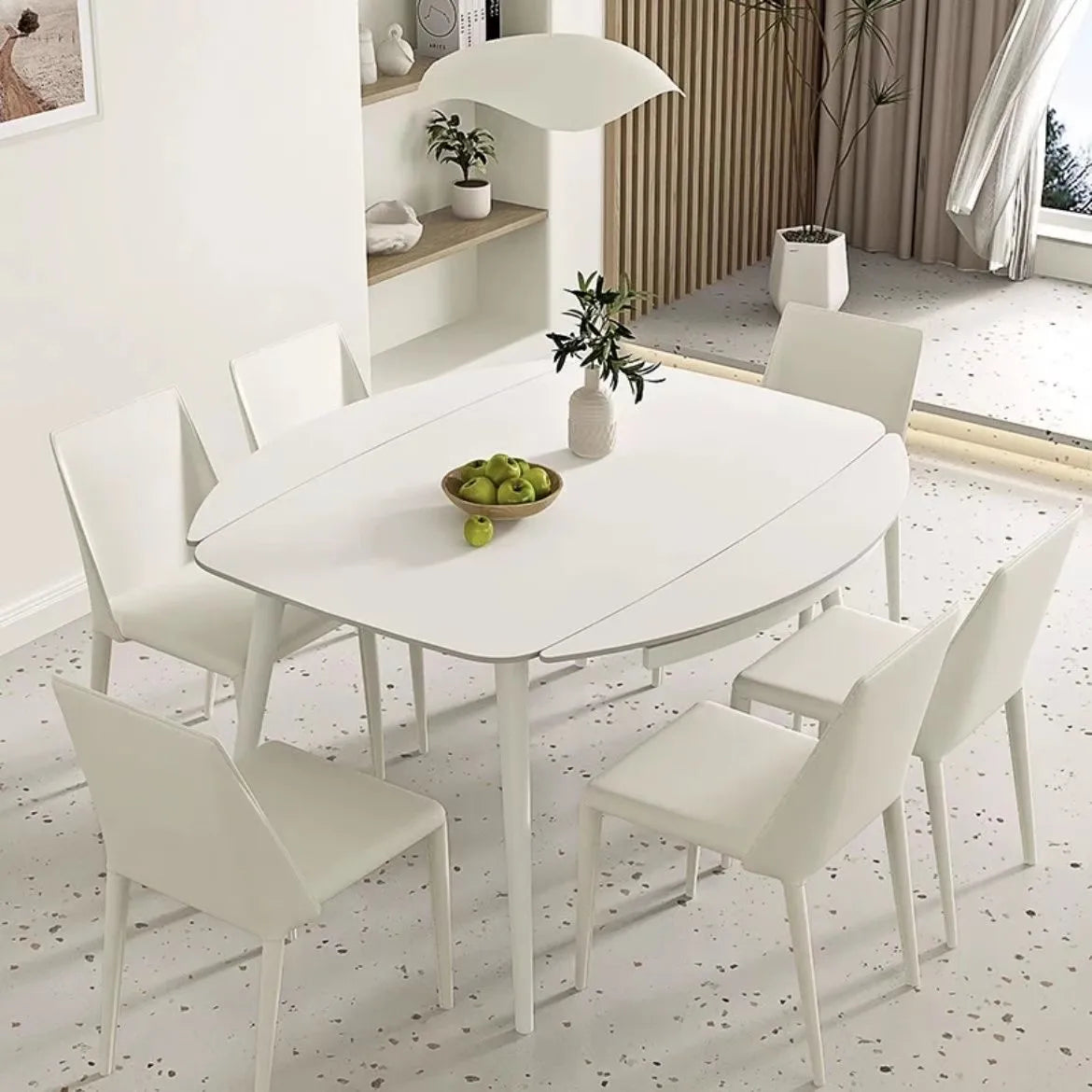 Folding Extendable Dining Table Kitchen Extending Nordic Designer Dining Table High Center Salon Mesas De Jantar Home Furniture