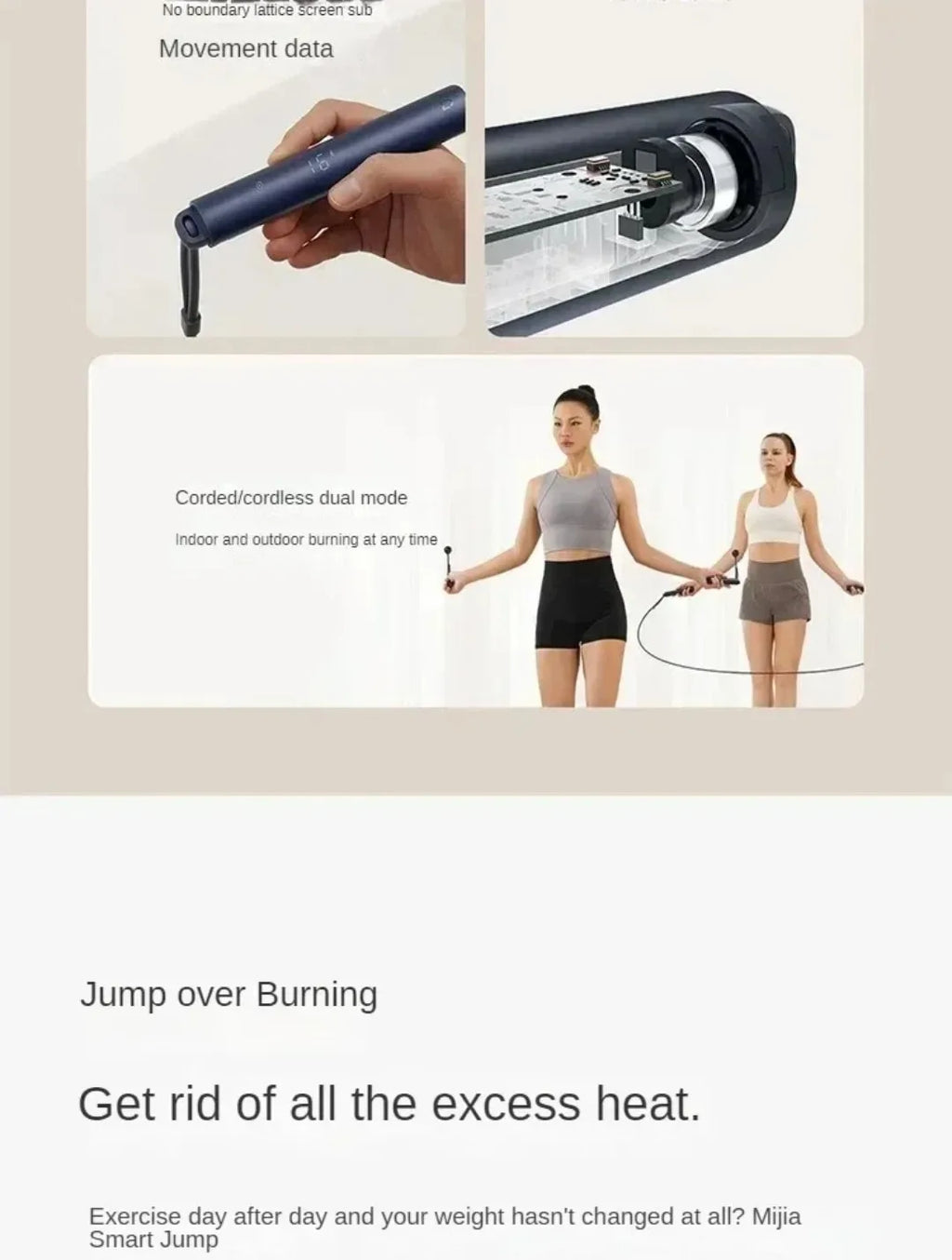 Original Mijia Smart Skipping Jump Rope XMSR-P803 Counter With Fit App Adjustable Calorie Calculation Sport Fitness Professional