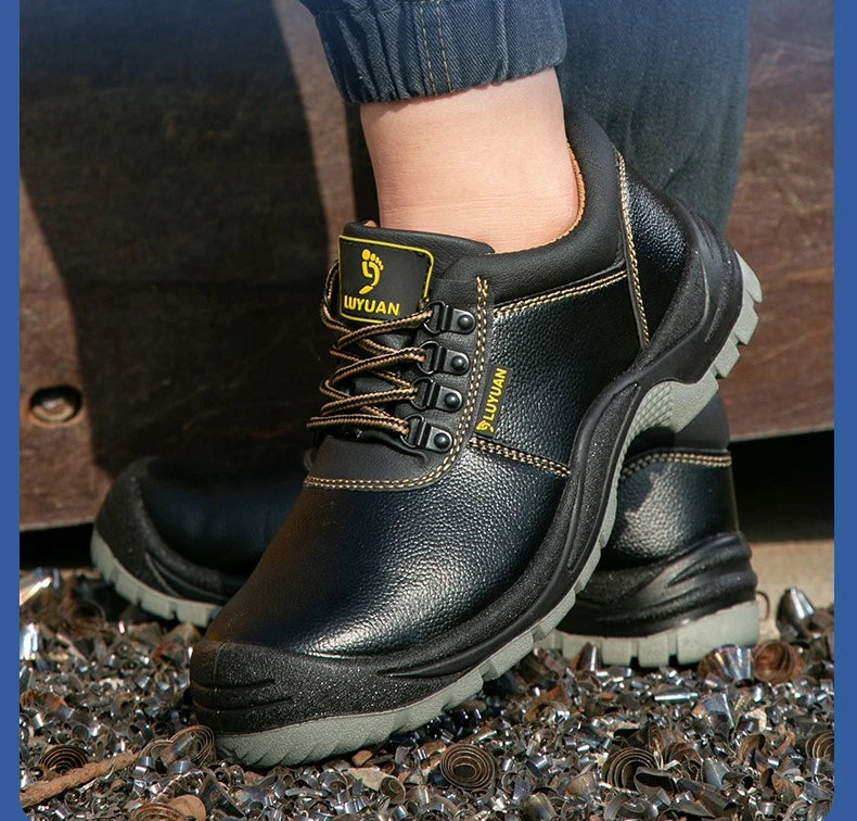 Steel Toe Shoes for Men Women Lightweight Anti-smash Steel Toe Sneakers Indestructible Work Boots Construction Safety Shoes