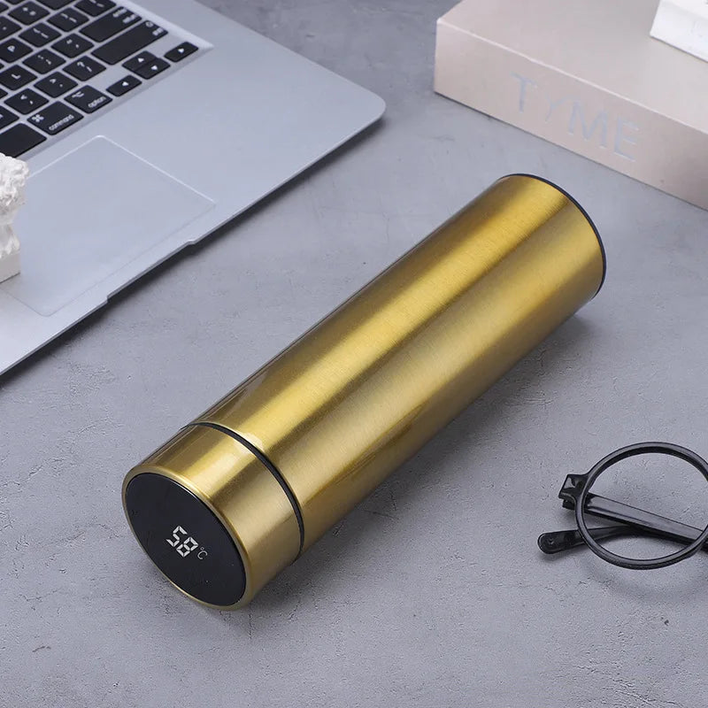 Custom Name Intelligent Digital Thermos Water Cup Touch Display Temperature Stainless Steel Creative Thermoses Coffee Mug Gifts