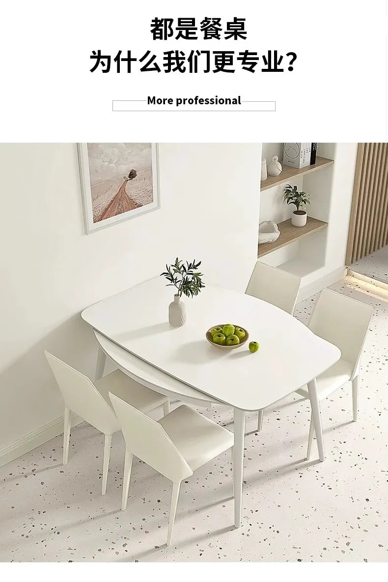 Folding Extendable Dining Table Kitchen Extending Nordic Designer Dining Table High Center Salon Mesas De Jantar Home Furniture