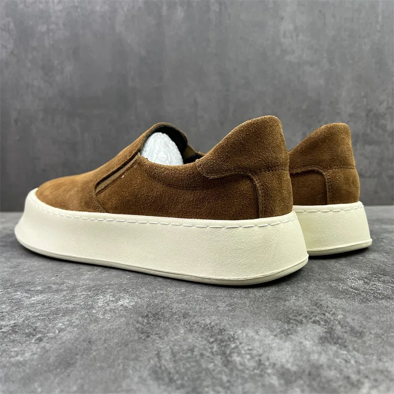 Fashion Slip on Mens Casual Shoes Outdoor Walking Footwear Breathable Lightweight Loafers Comfort Lazy Driving Shoes Board Shoes