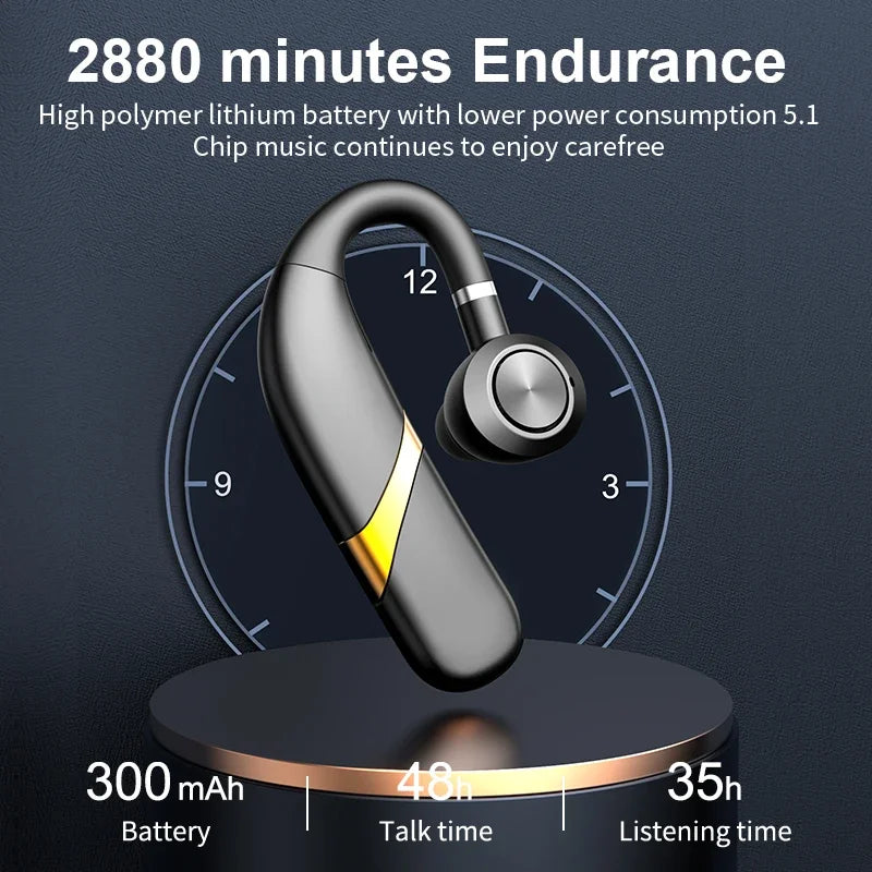 Bluetooth Earphones Wireless Headphones With Microphon Busines Headset Fone De Ouvido For Driving Audifonos Talking Auriculares