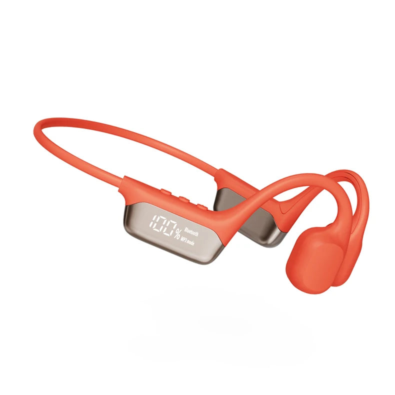 Bluetooth 5.4 Bone Conduction Wireless Headphones LED Display 32GB MP3 Player IPX8 Waterproof Swimming Sports HIFI Music Headset