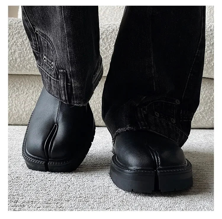 Shoes for Men Women Genuine Leather Classic Split Toe Shoes Casual Shoes Unisex Flat Shoe Comfortable Design Men Shoe Zapatos