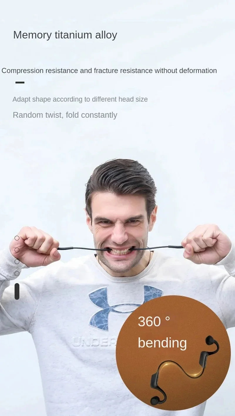 Bluetooth Bone Conduction Bluetooth Earphones Air Conduction Earphones Card Insertable Sports Waterproof Sweat Proof