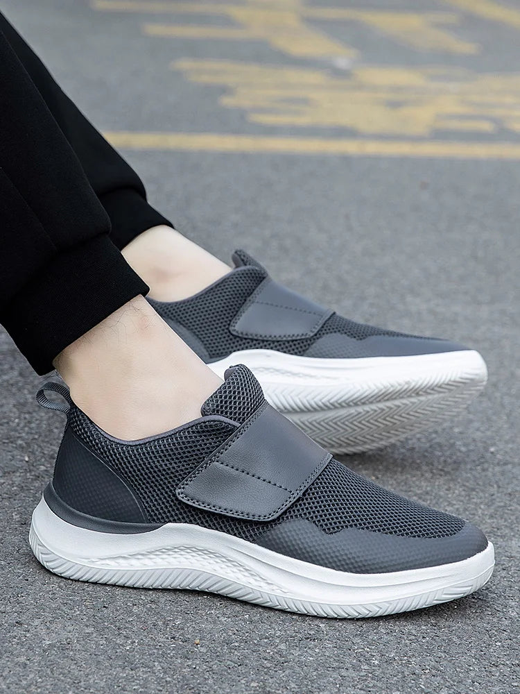 Men Orthopedics Wide Feet Swollen Walking Casual Shoes Thumb Eversion Adjusting Soft Comfortable Diabetic Man Shoes Big Size