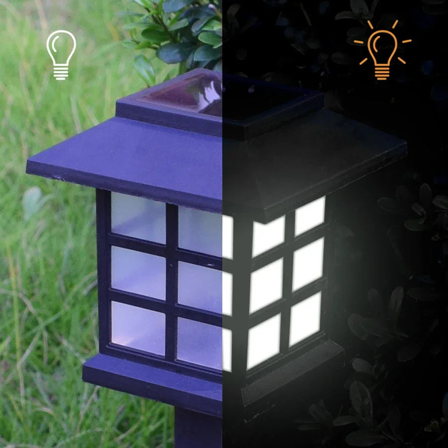 Outdoor Solar Lights Garden Lights Solar Powered Lamp Lantern Waterproof Landscape Lighting Pathway Yard Lawn Garden Decoration