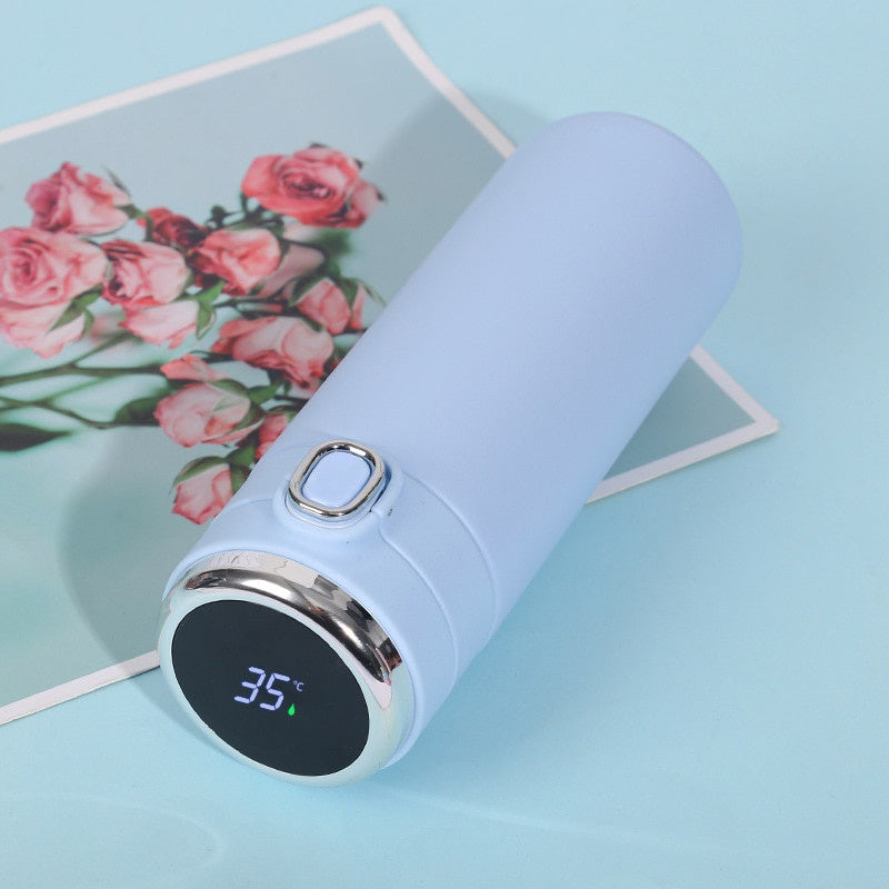 400ML Smart Thermos Stainless Steel Water Bottle Led Digital Temperature Display Coffee Thermal Mugs Intelligent Insulation Cups