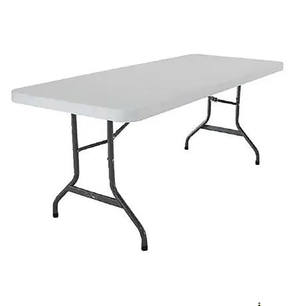 Folding Plastic Round Tables for Events Party Portable Blow Molding Circle Wedding Banquet White 5ft 10Pcs